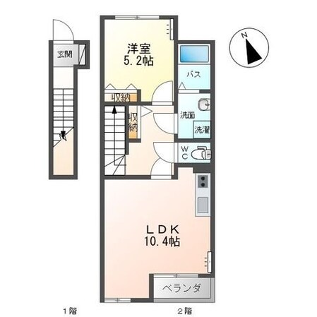 クローバーハウスの物件間取画像